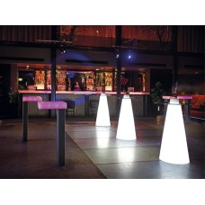 Tavoli illuminati - PEAK High Table Lighted diam.70 h.120 MILKY WHITE - Slide