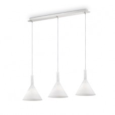 LAMPADA A SOSPENSIONE 3 LUCI - Ideallux - COCKTAIL_SP3_BIANCO